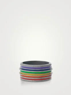 Acies Special Edition Recycled Silver Pride Ring