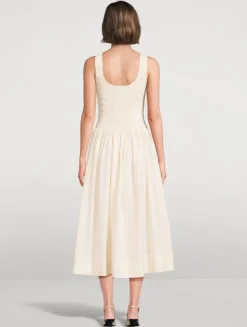Alessia Smocked Midi Dress