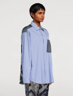 ALOTHO Shirt In Stripe Print
