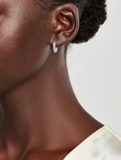 Amalfi Pavé Huggie Hoop Earrings