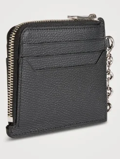 Anagram Square Leather Card Holder