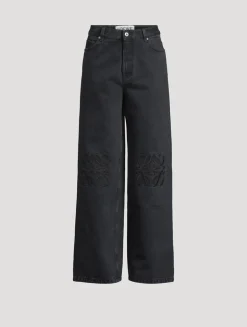 Anagram Wide-Leg Jeans