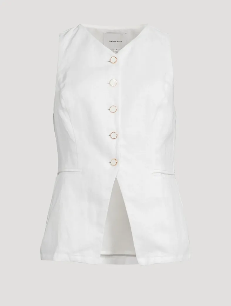 Aspen Linen Vest