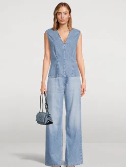 Ava Denim Tank Top