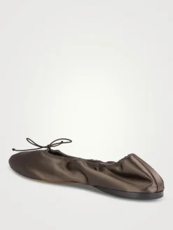 Awar Satin Ballet Flats