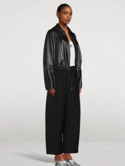 Balloon Leather Jacket