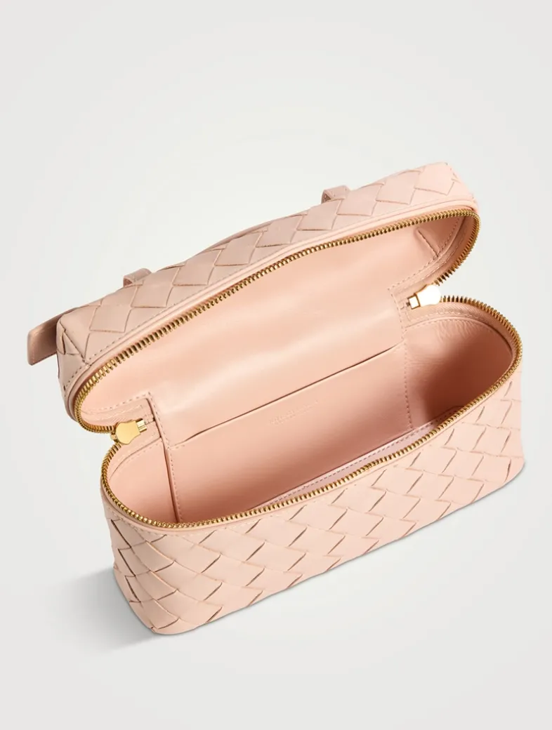 Bang Bang Intrecciato Leather Vanity Case