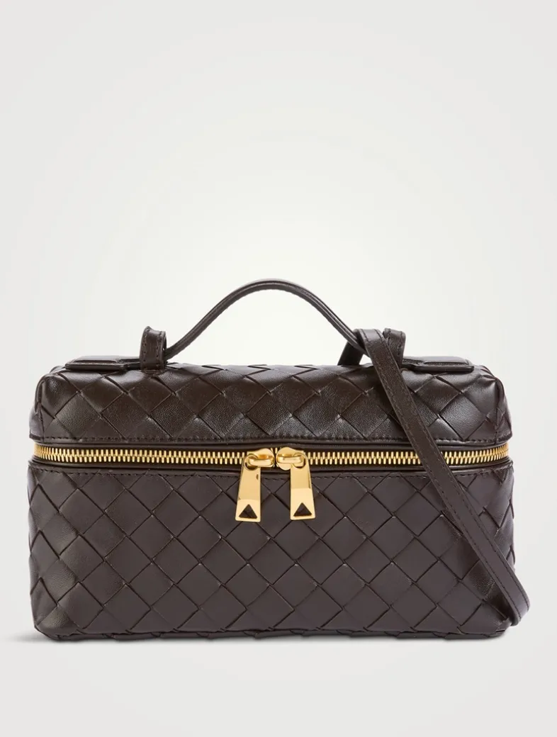 Bang Bang Intrecciato Leather Vanity Case