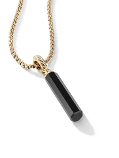 Barrel Amulet With Amethyst And 18k Yellow Gold