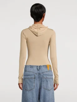 Billie Slim-Fit Long Sleeve Hooded Top