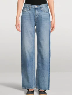 Birkin Mid-Rise Straight Leg Jeans