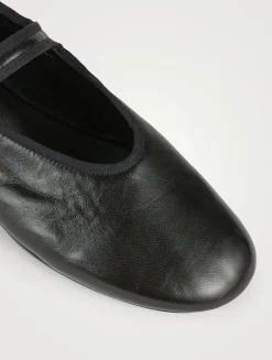 Boheme Leather Mary Jane Ballet Flats