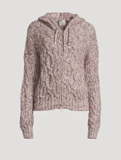Cable-Knit Hoodie