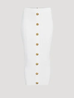 Cable-Knit Pencil Skirt