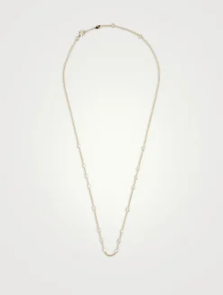 Cascade 18K Gold 16-Stone Necklace With Diamonds