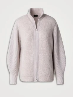 Cashmere Silk And Wool Cardigan