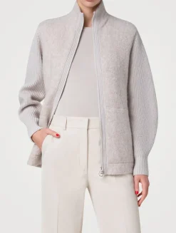 Cashmere Silk And Wool Cardigan