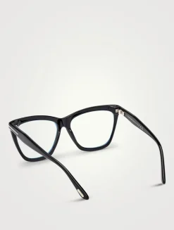 Cat Eye Optical Glasses With Blue Block Lenses