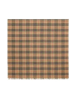 Check Cotton Scarf