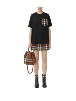 Check Pocket Cotton T-shirt