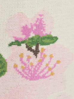 Cherry Blossom Jacquard Mini Dress