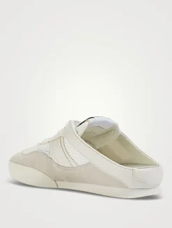 Chloé Kick Suede And Mesh Sneaker Mules