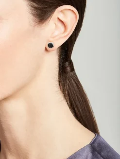 Classic Chain 12MM Silver Stud Earrings