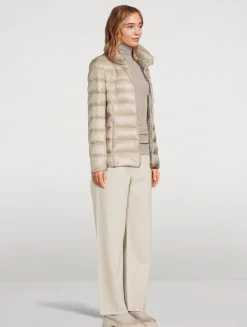 Claudia Faux Fur-Trimmed Down Jacket