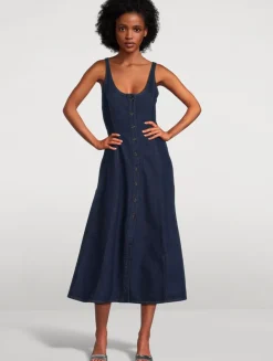 COH x Argent Farrow Denim Midi Dress