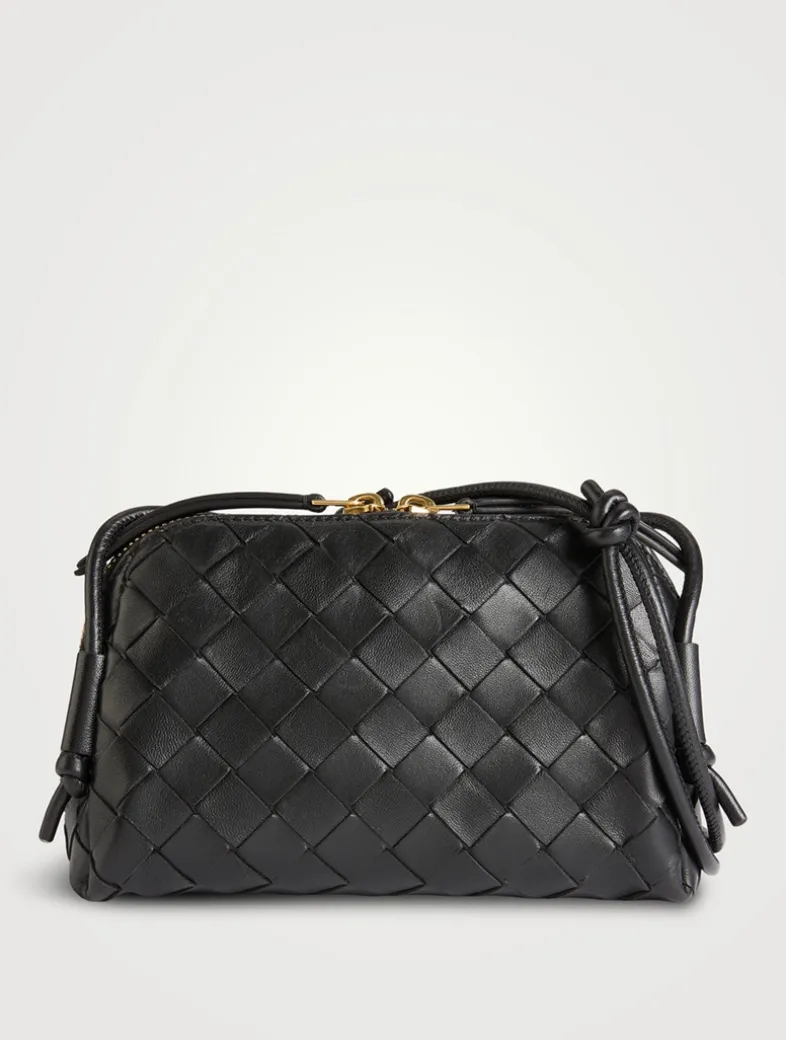 Concert Intrecciato Leather Crossbody Bag