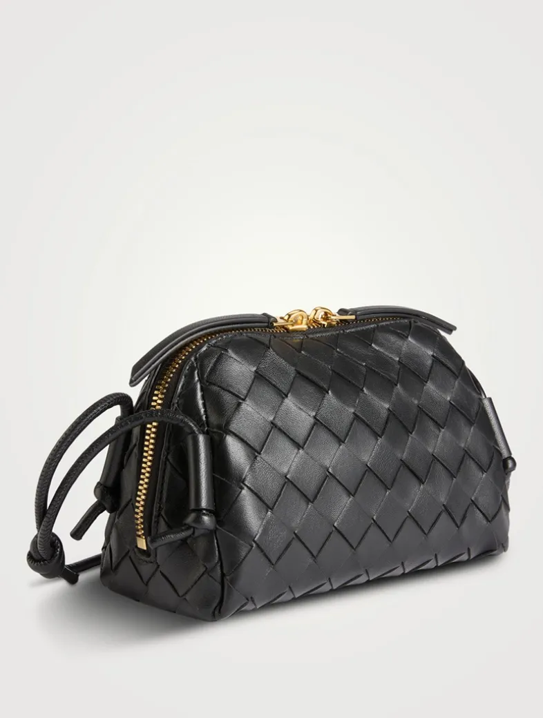 Concert Intrecciato Leather Crossbody Bag