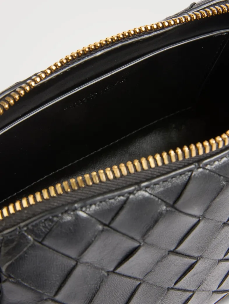 Concert Intrecciato Leather Crossbody Bag