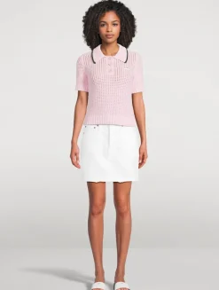 Cotton Mouliné Polo Shirt