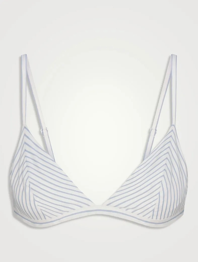 Cotton Poplin Triangle Bralette