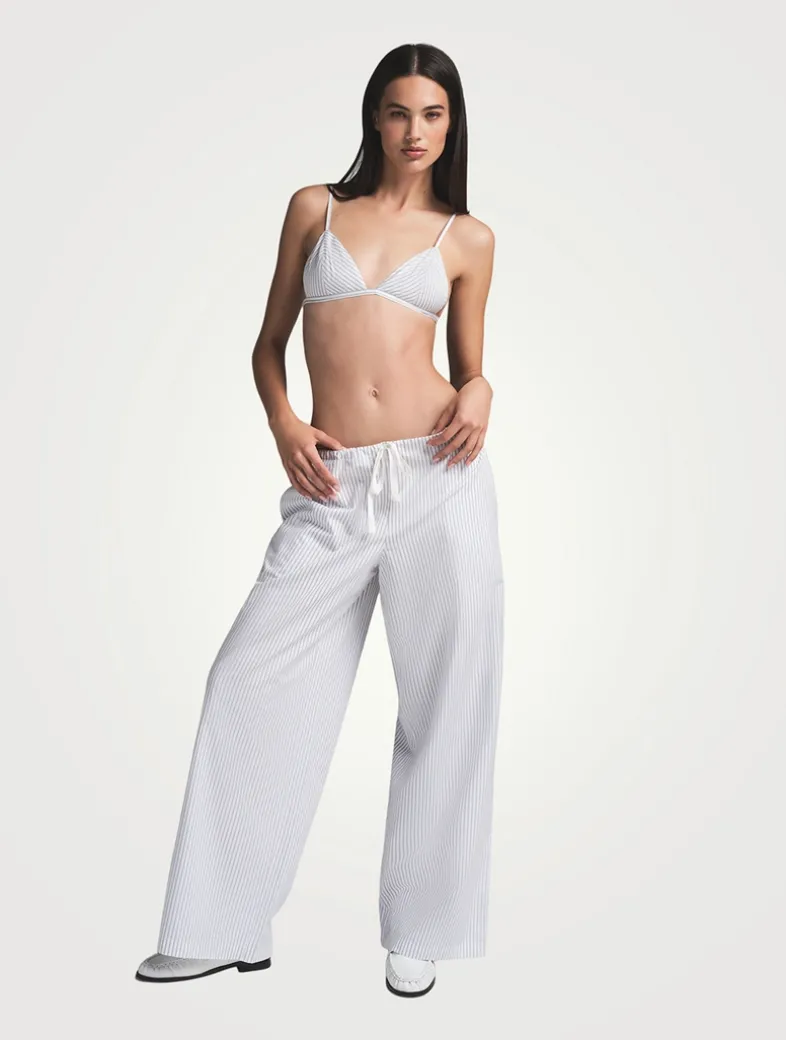 Cotton Poplin Triangle Bralette