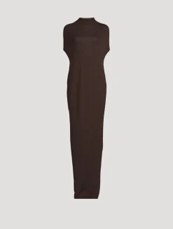 Crater Wool Maxi Dress