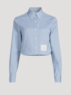 Cropped Denim Shirt