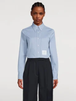 Cropped Denim Shirt