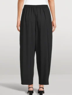 Cropped Wide-Leg Trousers