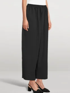 Cropped Wide-Leg Trousers