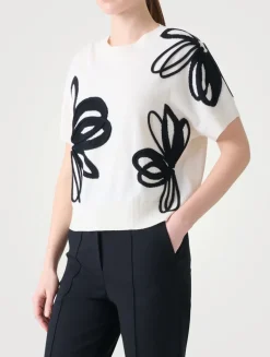 Daisy Intarsia Wool Sweater