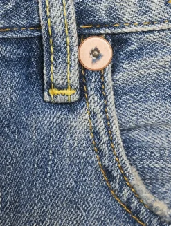 D'Arcy Inset Wide-Leg Jeans