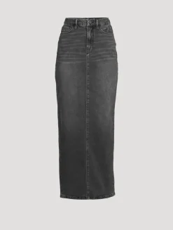 Denim Maxi Skirt