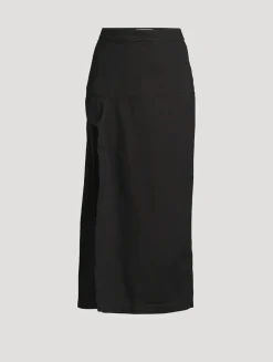 Denim Midi Skirt