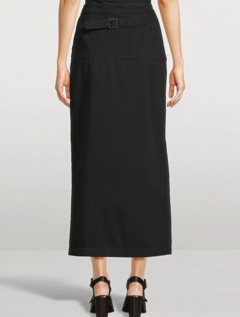 Denim Midi Skirt