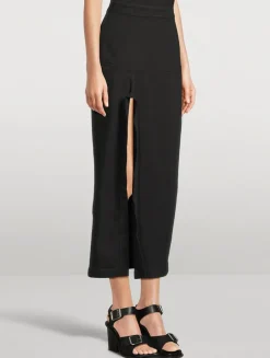 Denim Midi Skirt