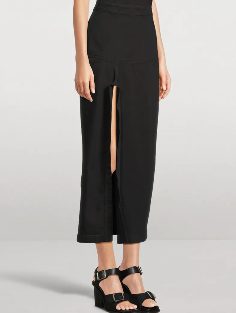Denim Midi Skirt