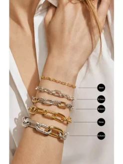 Dy Madison® Chain Bracelet In Sterling Silver, 11mm