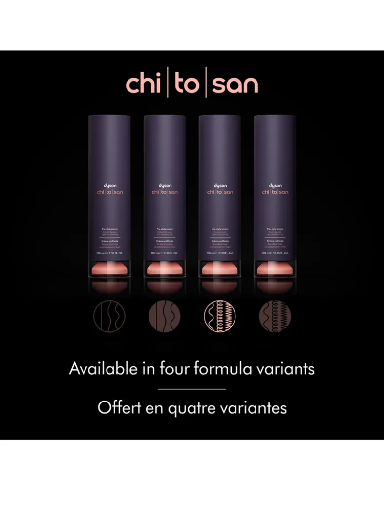 Dyson Chitosan™ Pre-Style Cream, Curly to Coily, Light Conditioning