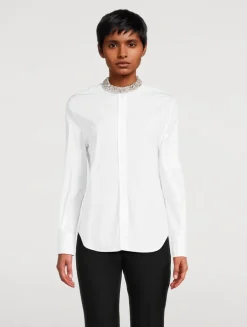 Embellished Poplin Shirt